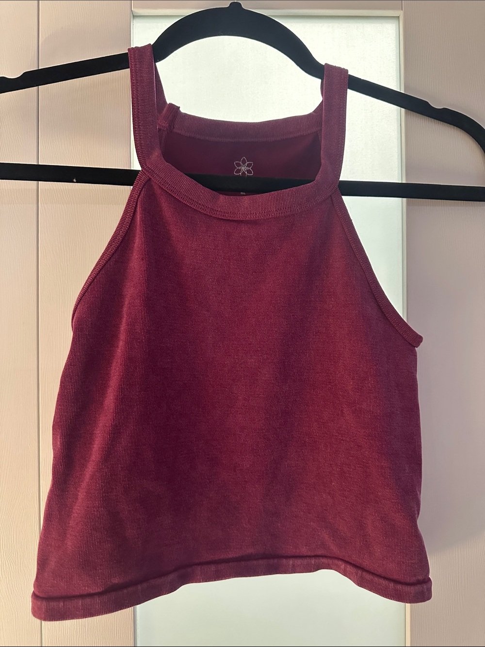 Aura Wine Halter Tank Top